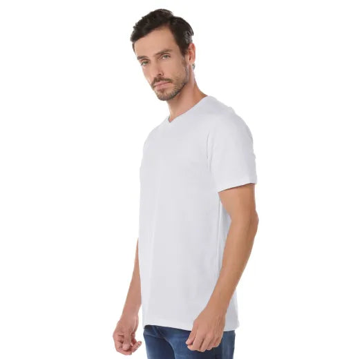 CAMISETA ALGODÃO GOLA V