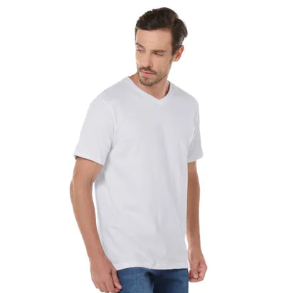 CAMISETA ALGODÃO GOLA V